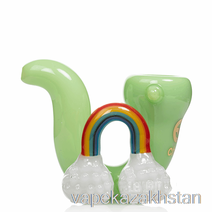 Vape Disposable Cheech Glass Rain 'n' Rainbows Hand Pipe Green (Jade)